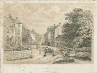 Eccleshall Village: litografi