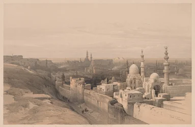 Egypten og Nubien: bind III - nr. 26, Cairo, Looking West, 1838.