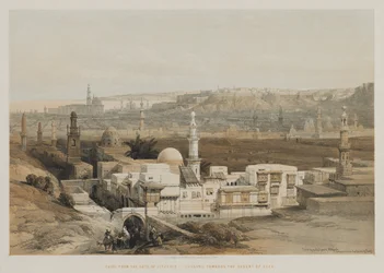 Egypten og Nubien, bind III: Kairo fra Citzenib-porten, ser mod Suez-ørkenen, 18