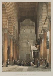 Egypten og Nubien, bind III: Det indre af Metwalys-moskeen, 1849.