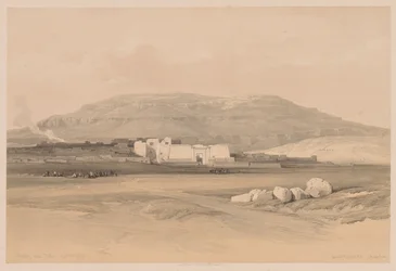 Egypten og Nubien: bind II - nr. 20, Medinet Abou, Theben, 1838.