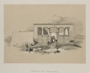 Egypten og Nubien, bind II: Templet ved Wady Dabod, Nubien, 1848.