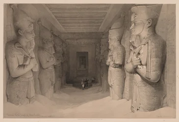 Egypten og Nubien: Bind I - nr. 14, Templets indre Aboo Simbel