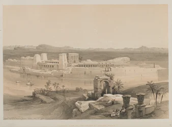 Egypten og Nubien, bind I: Generelt syn på øen Philae, Nubien, 1846.
