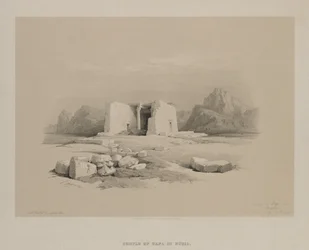 Egypten og Nubien, bind I: Templet ved Tafa i Nubien, 1846.