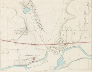Wolseley Hall: litografi over tone, nd [1806-1885]