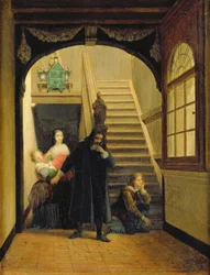 Scene fra Blaise Pascals ungdom (1623-62) 1860-70
