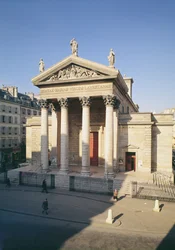 Facade af kirken Notre-Dame de Lorette, bygget 1823-36