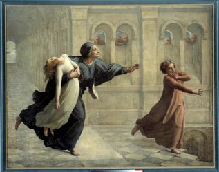 Sjælens digt; Mareridtet. Maleri af Anne Francois Louis Janmot (1814-1892)