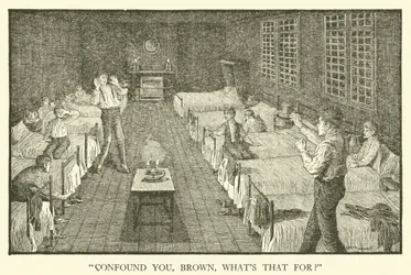 Illustration til Tom Browns skoledage (gravering)