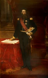 Portræt af Leopold II 1835-1909, konge af belgierne, ca. 1870.