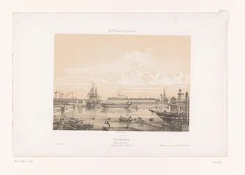 Udsigt over Bassin Napoléon III ved havnen i Cherbourg Cherbourg. Basin Napoleon III (titel på objekt) Contemporary France (serietitel) La France de nos jours (serietitel på objekt)
