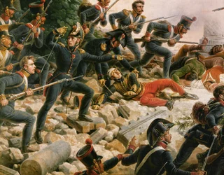 Napoleon I Bonapartes felttog i Spanien (olie på lærred)
