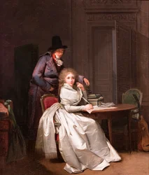 En kvinde skriver til sin elsker (eller Brevet), ca. 1789-1793
