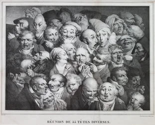 Gruppe af femogtredive hoveder, 1825