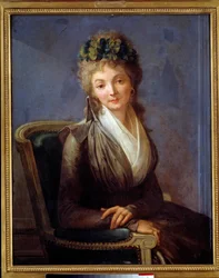 Formodet portræt af Lucile Desmoulins (nee Anne-Louise Duplessis-Larison) (1771-1794) Maleri af Louis Leopold Boilly (1761-1845). 1700-tallet. Størrelse 0,85 x 0,67 m Paris, Carnavalet Museum