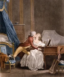 Ninas forspil. Gravure af Boilly