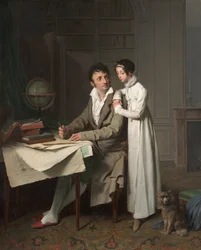 Geografilektionen (Portræt af Monsieur Gaudry og hans datter)