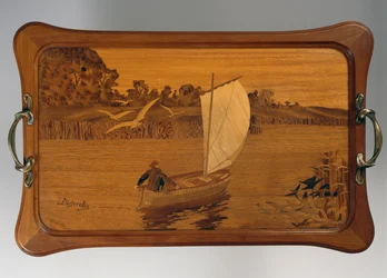 Bakke med søscene, af Louis Majorelle (1859-1926), træ, Frankrig, 20. århundrede