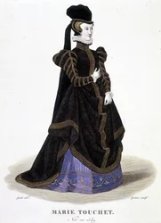 Portræt af Marie Touchet (1549-1638). I "" Fransk galleri med berømte kvinder""