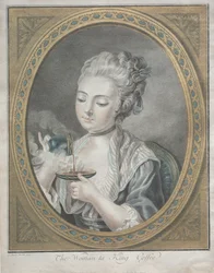 Kvinden, der drikker kaffe, 1774