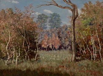 Efterårslandskab, 1889.