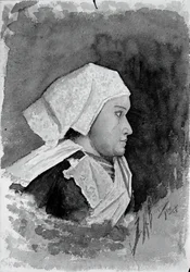 Bretagne bondekvinde, 1884.