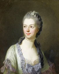 Portræt af prinsessen Ekaterina Dmitrievna Golitsyna (Galitzine) - Portræt af Ekaterina Dmitrievna Golitsyna (1720-1761), født Cantemir par Van Loo, Louis Michel (1707-1771)