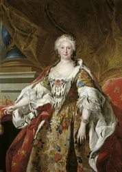 Spansk: Isabel Farnesio, reina de España Officielt portræt af dronning Isabel de Farnesio