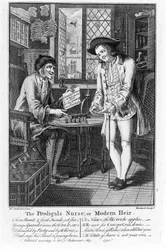 Den fortabte sygeplejerske eller moderne arving, pub. 1750