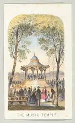 The Music Temple, fra serien, Views in Central Park, New York, del 2, 1864.