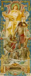 Navigation (studie til panel, Old Senate Office Building)