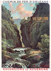 Orleans Jernbane. Vic-sur-Cere, ca. 1900-1910.