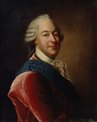 Portræt af grev Mikhail Illarionovich Vorontsov 1714-1767, midten af det 18. århundrede.