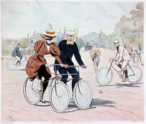 Tandem - tegning af L. Vallet