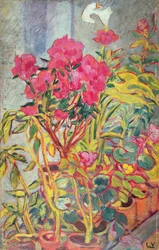 Azaleaer, ca. 1918 (olie om bord)