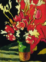 Stilleben af blomster