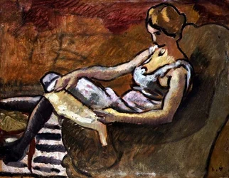 Tænkeren, ca. 1916 (olie på panel)