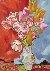 Tulipaner, ca. 1935 (olie på lærred)