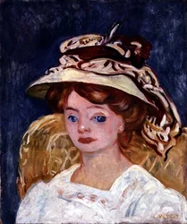 Ung kvinde, ca. 1907 (olie på lærred)