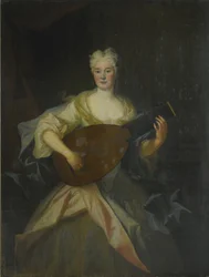 Portræt af Anna Constantia, grevinde af Cosel 1680-1765, født von Brockdorff