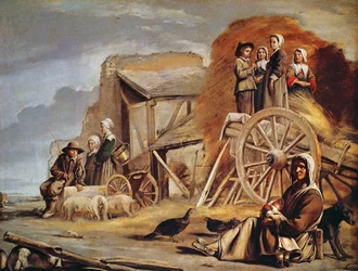 Høvognen eller tilbagevenden fra høproduktion, 1641