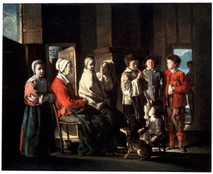 Besøget hos bedstemoderen, 1645.