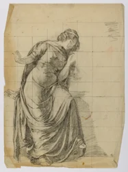 Uden titel (Draperet kvindefigur)