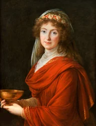 Portræt af grevinden Siemontkowsky-Bystry, 1793.