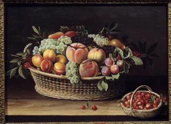 Frugtkurv og jordbærkurve Maleri af Louise Moillon (1610-1696) 1635 Toulouse, Musee des Augustins