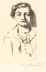 Portræt af en ung kvinde - Anneliese Halbe, 1918.