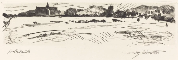 Landskab med klitter, 1917.