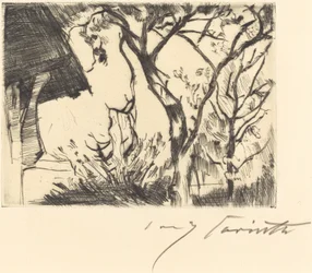 Hausecke Hjørne af et hus, 1918.