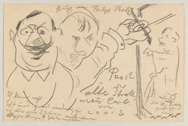 Lovis Corinth til Carl Strathmann: postkort, poststemplet 10. august 1904